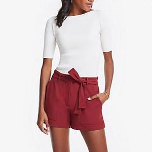 ANN TAYLOR tie waist short